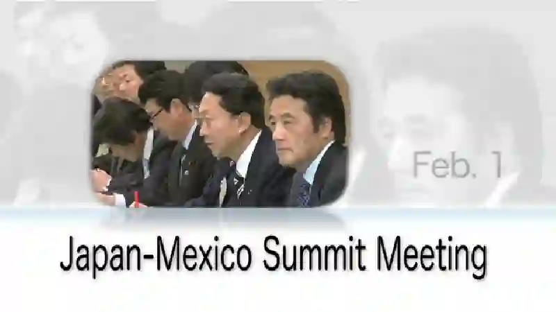 Japan-Mexico Summit Meeting, Int'l Rescue Unit to be Dispatched to Haiti -PM's Week in Review